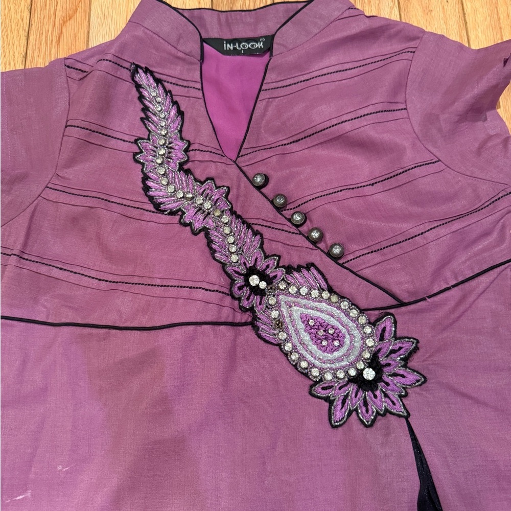 Purple Dress with Embellished Design Indian Asian Fairy